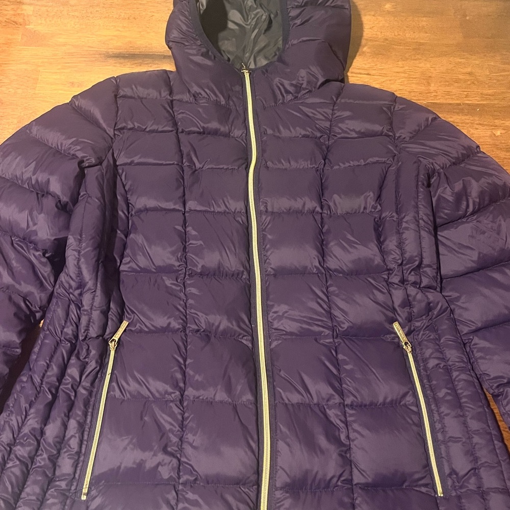 Michael Kors Purple Puffer Jacket